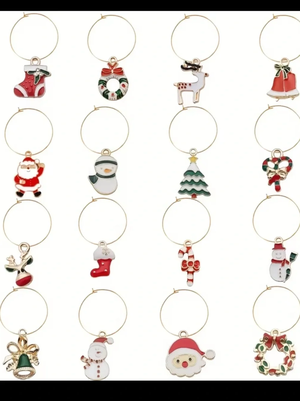 Wine glass charms
